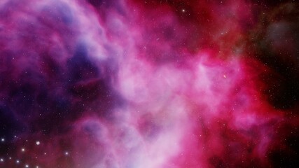 Space background with realistic nebula and shining stars. Colorful cosmos with stardust and milky way. Magic color galaxy. Infinite universe and starry night. 3d Render