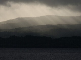 Obraz premium fog over the mountains