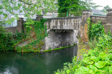 Fototapeta na wymiar Old Bridge on Irish Canal