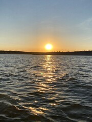 sunset over the sea