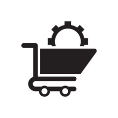 shopping cart icon - trolley symbol