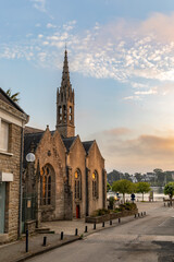 Benodet church, Finistere, Brittany, France