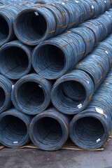 Steel low carbon wire rod, hot rolled steel drawing wire twelve millimeters or half an inch in...