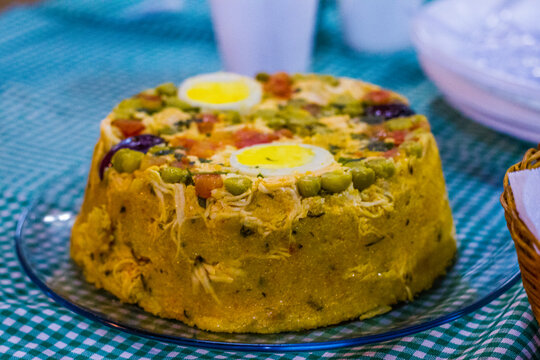 cuscuz pie on a plate paulista stile 