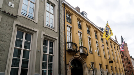 Exterior of building in Bruges - architecture.