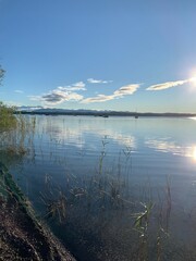 lake and mountains