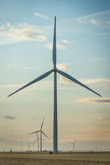Fototapeta premium wind turbine on the horizon