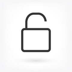 Lock Vector icon . Lorem Ipsum Illustration design