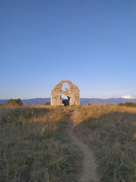 Old remains of church close to Risika, island Krk. St. Marak church.