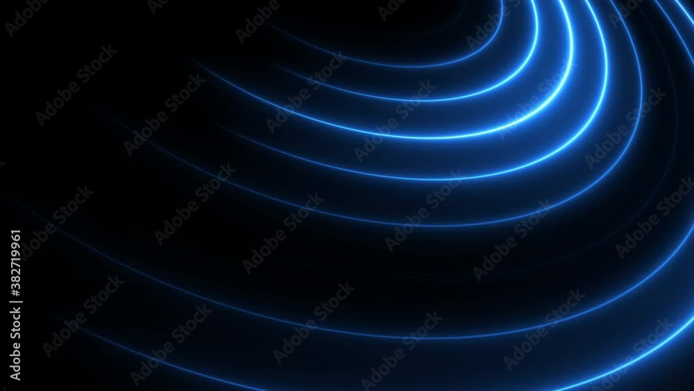 Canvas Prints abstract technology background with neon rings motion. clean and gentle circles animation for innova