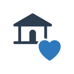 house love icon - favorite property icon