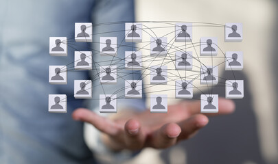 organization chart team concept networking group