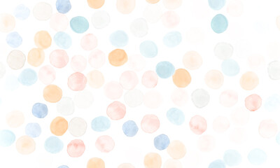 Seamless Circle Pattern. White Decorative 