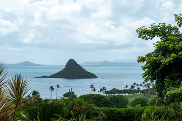 Horseback Riding with Mokoliʻi in the background, August 15, 2019