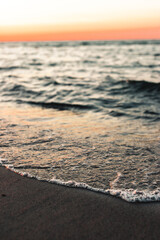 Wellen am Meer, Ostseestrand Heiligenhagen