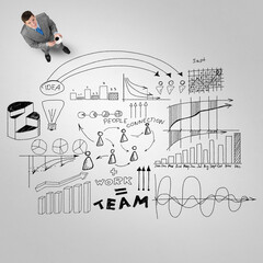 Businessman and his business strategy