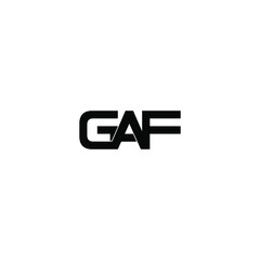 gaf letter original monogram logo design