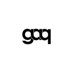 gaq letter original monogram logo design