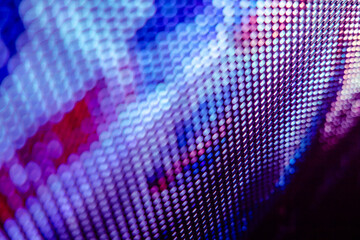 CloseUp LED blurred screen. LED soft focus background. abstract background ideal for design.