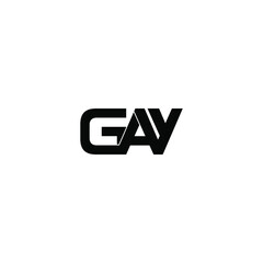 gay letter original monogram logo design