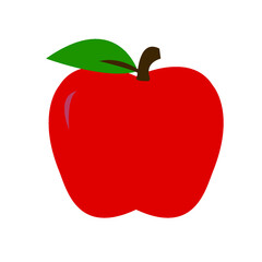 Illustration Vector Graphic of Red Apple Fruit