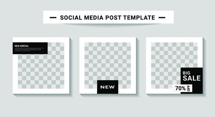 Social media post templates, suitable for digital marketing, social media templates that are modern, trendy and attractive