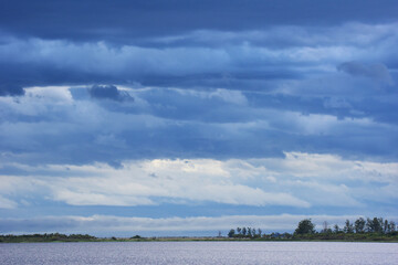 clouds over the lake at Iberá Wetlands, Corrientes Argentina