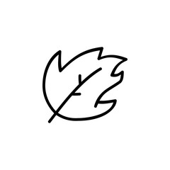 spring leaf icon. nature icon design. perfect for logo, presentation, book, application, background and more product. icon design line style