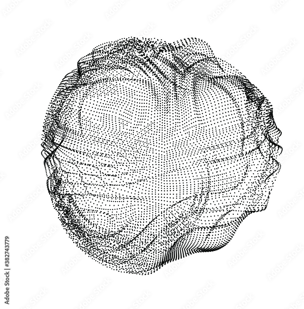 Aufkleber Vector abstract 3D big data visualization. Futuristic infographics aesthetic design. Visual information complexity or business analytics representation.