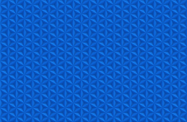 Blue hexagons seamless pattern. Abstract design. 3d illustration.