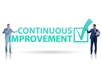 Fototapeta premium Continuous improvement concept in business