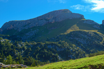 Fototapeta premium mountain landscape with blue sky