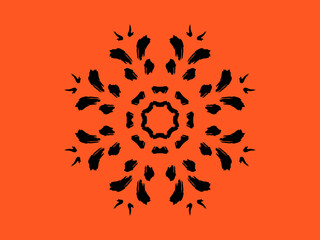Illustration art design, abstract floral design. 