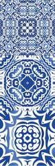 Decorative color ceramic azulejo tiles.