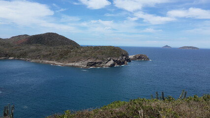 Fototapeta premium view of the coast of the sea