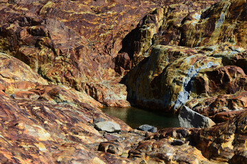 rocks in the mountains, Viedma glacier Patagonia Argentina 