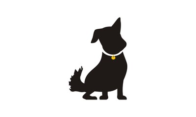 dog logo design template vector illustration