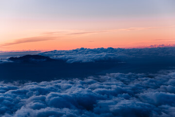 Fototapeta na wymiar Sunset at Haleakala National Park , Maui, Hawaii