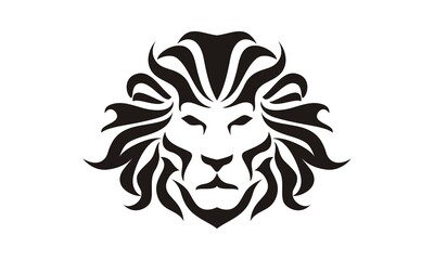 head lion logo design template vector illustration