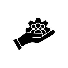 Business team icon. Business management icon. Design template vector
