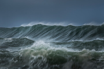 Motion blur photo of a large wave, Sydney Australia