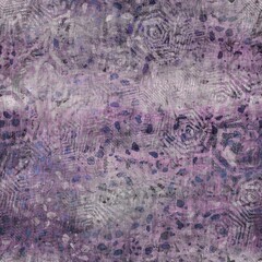 Dark moody purple and green seamless textural repeat pattern. Highly intricate and deeply detailed background swatch. Luxurious rich fashion textile feel.