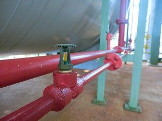 Fire sprinklers in a normal petrochemical plant