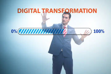 Digital transformation and digitalization concept
