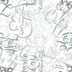 Graffiti background seamless pattern. Hand style tagging