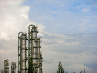 plant petrochemical  In the daytime with copy space on top.