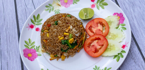 Thai Food Mixes of Fried Rice, noodles and soups