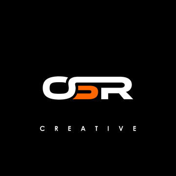 OSR Letter Initial Logo Design Template Vector Illustration