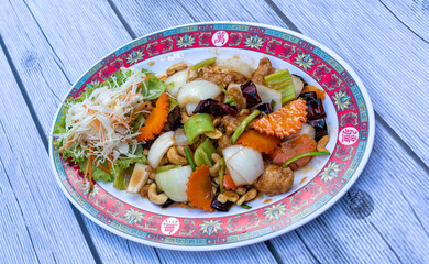 Thai Food Mixes of Fried Rice, noodles and soups