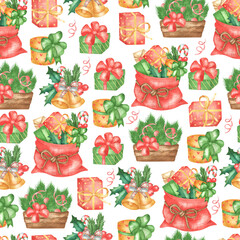 Pattern of gifts from Santa